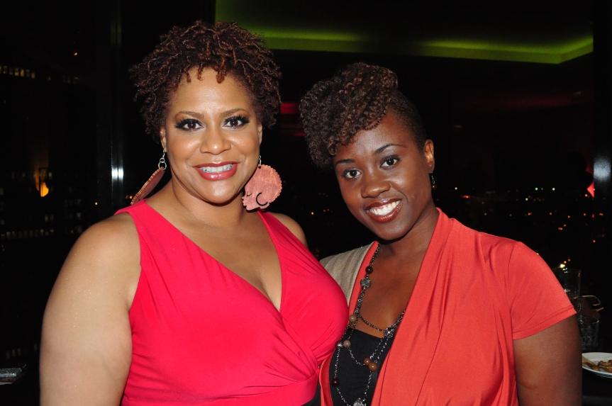 Kim Coles and I at Fro Fashion Week